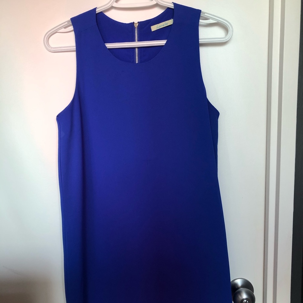Naked Zebra Lorelai Cobalt Blue Shift Dress